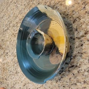 Pottery chip and dip plate!